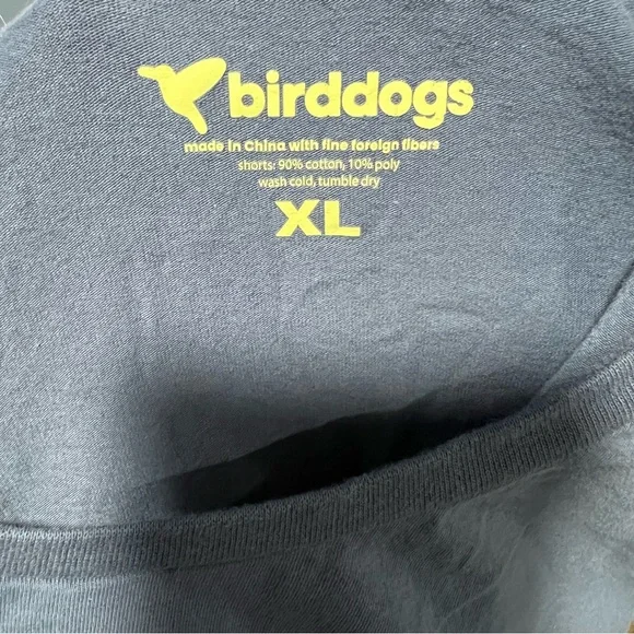 Birddogs Pocket T Shirt Men XL Blue Crew Neck Short Sleeves Logo Stretch - Picture 6 of 6